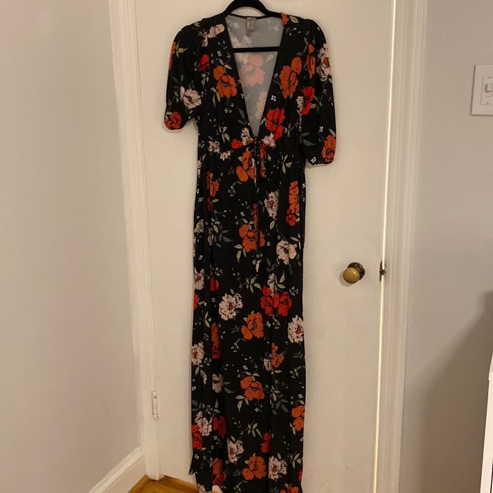 ASOS floral maternity maxi dress